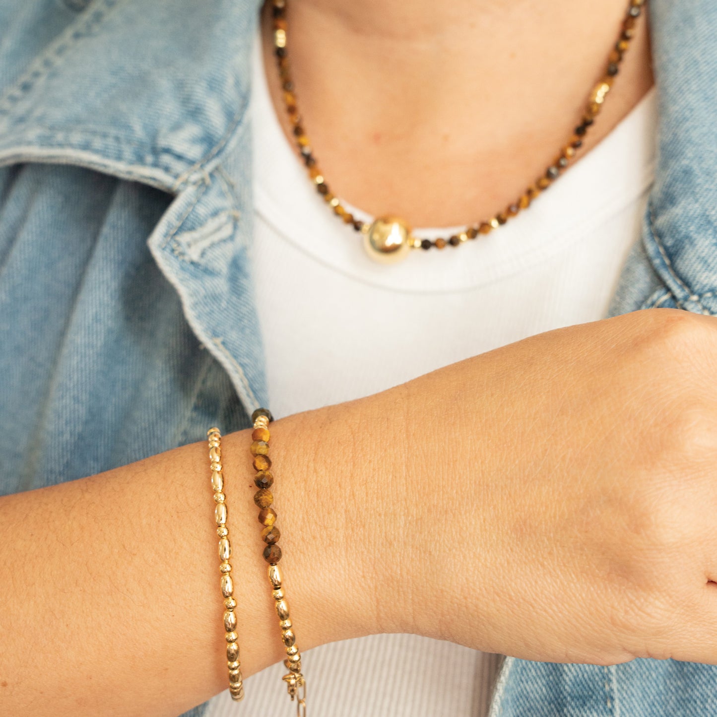 Pulseras Ojo de Tigre y Turmalina