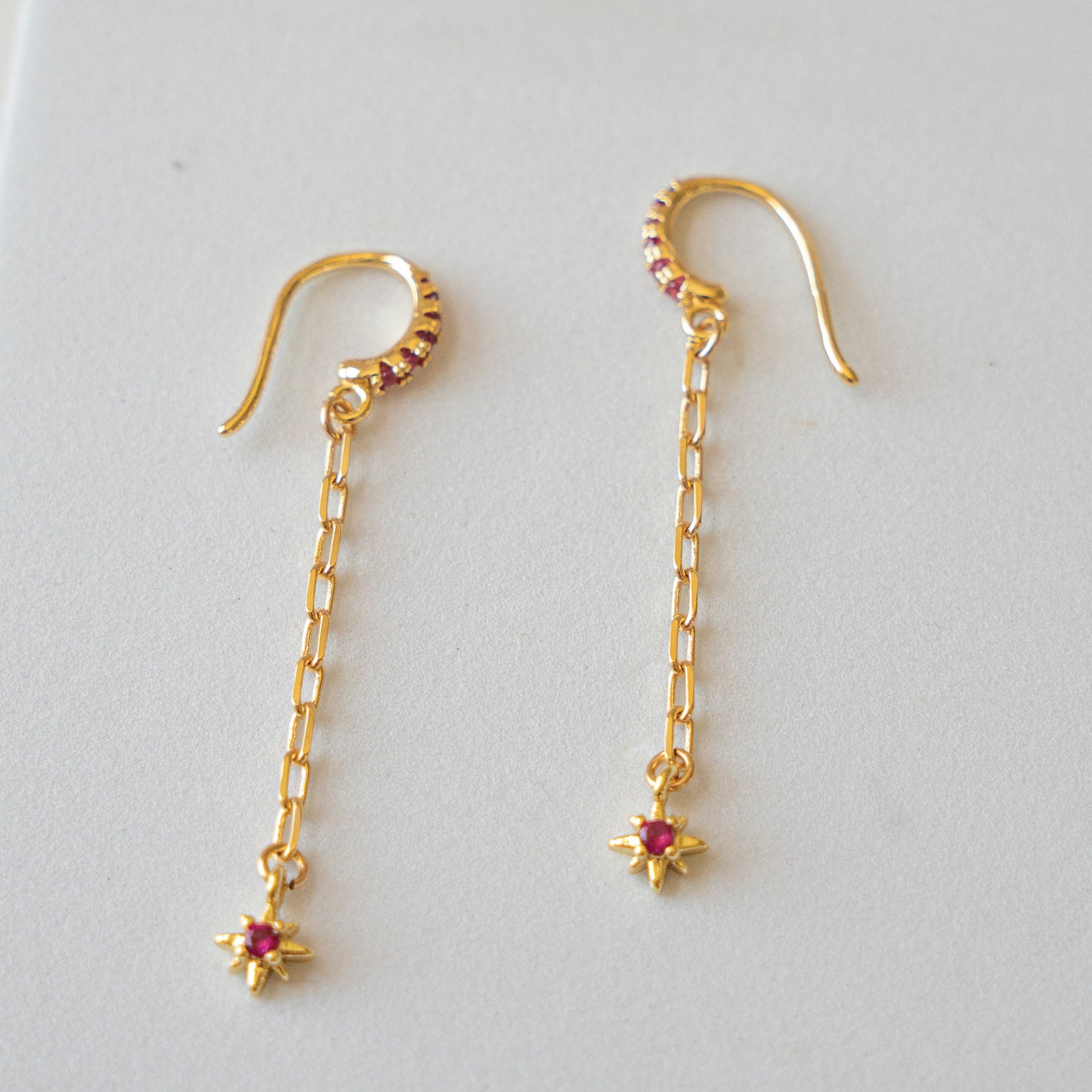 Rosa Estrellada Aretes