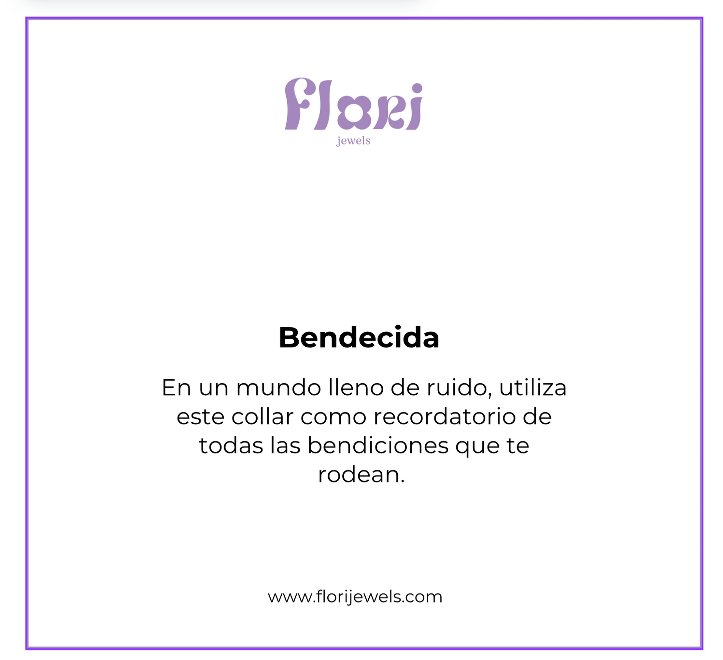 Bendecida El Collar