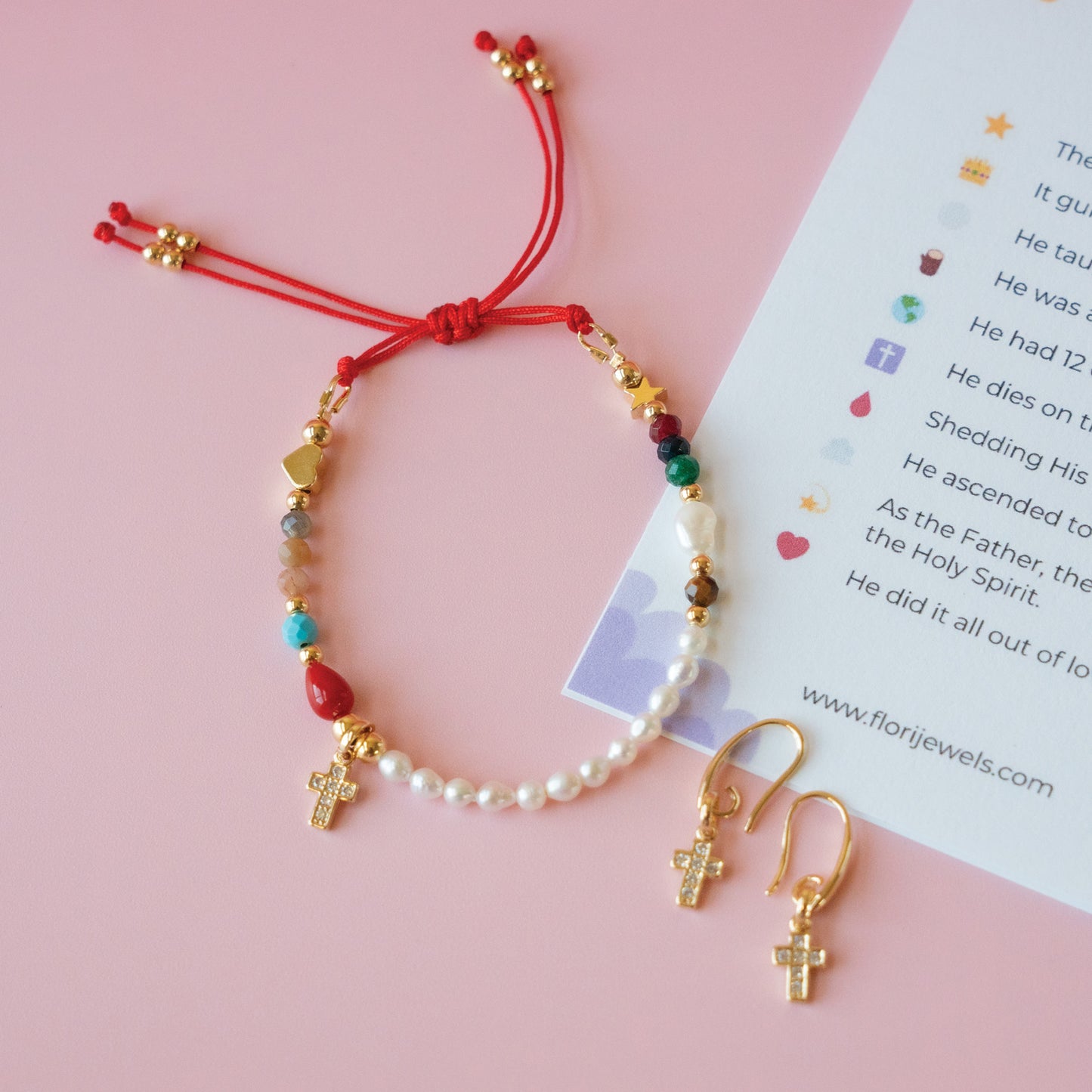 Bundle - El Camino de Jesús Pulsera y Aretes
