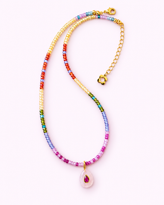 Multi Color Zirconia Choker Necklace