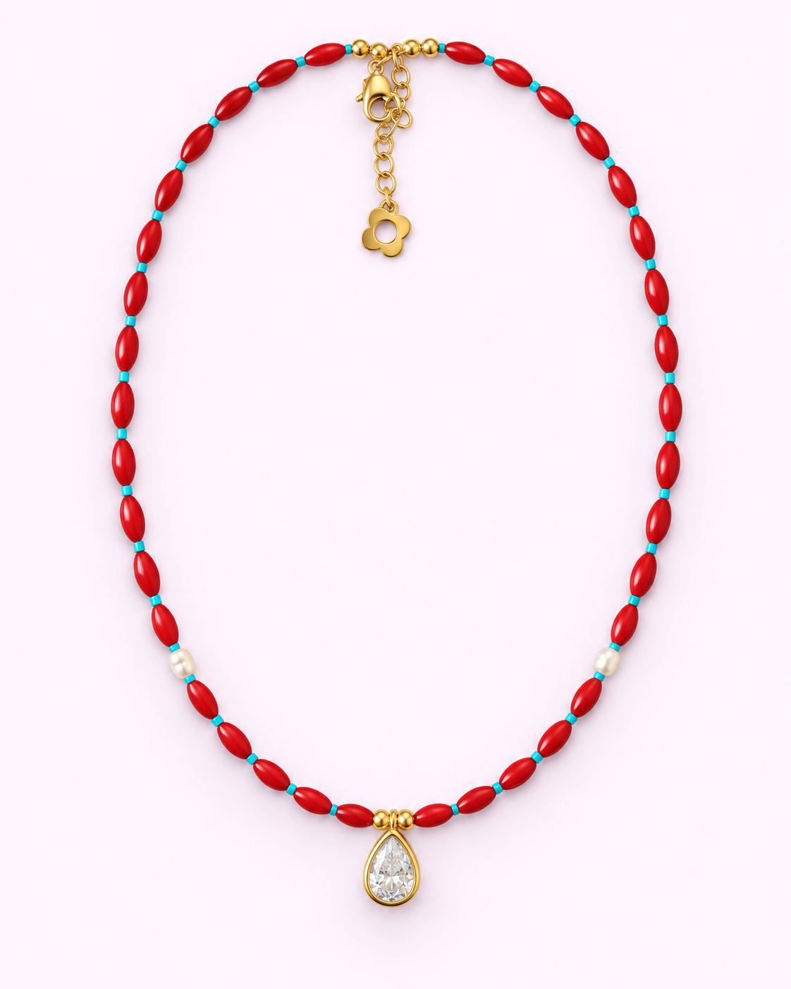Rojo Pasión Choker Necklace