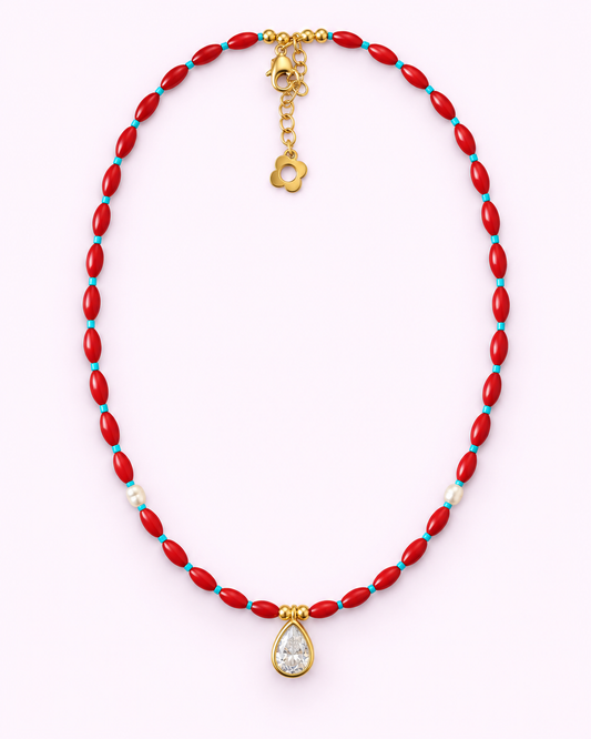 Rojo Pasión Choker Necklace