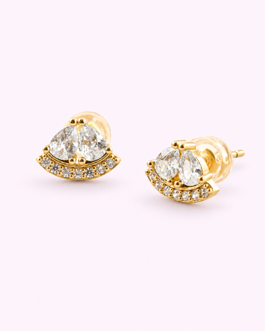 Mini Studs Clear Earrings