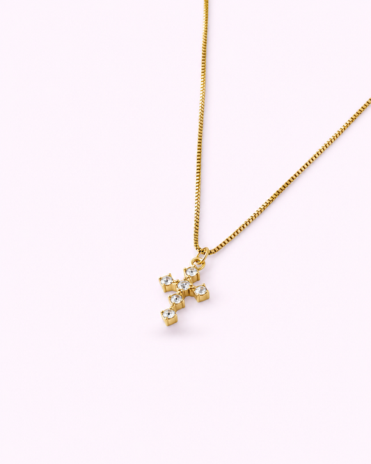 Faith Crystal Cross Necklace 💧