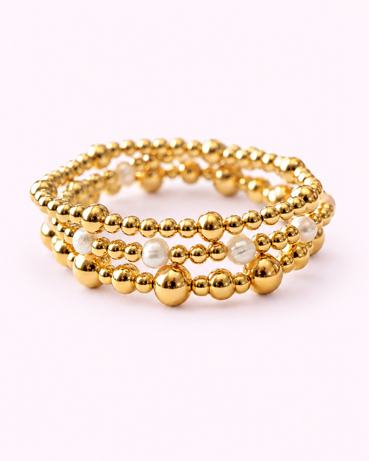 Trio Golden Bracelets