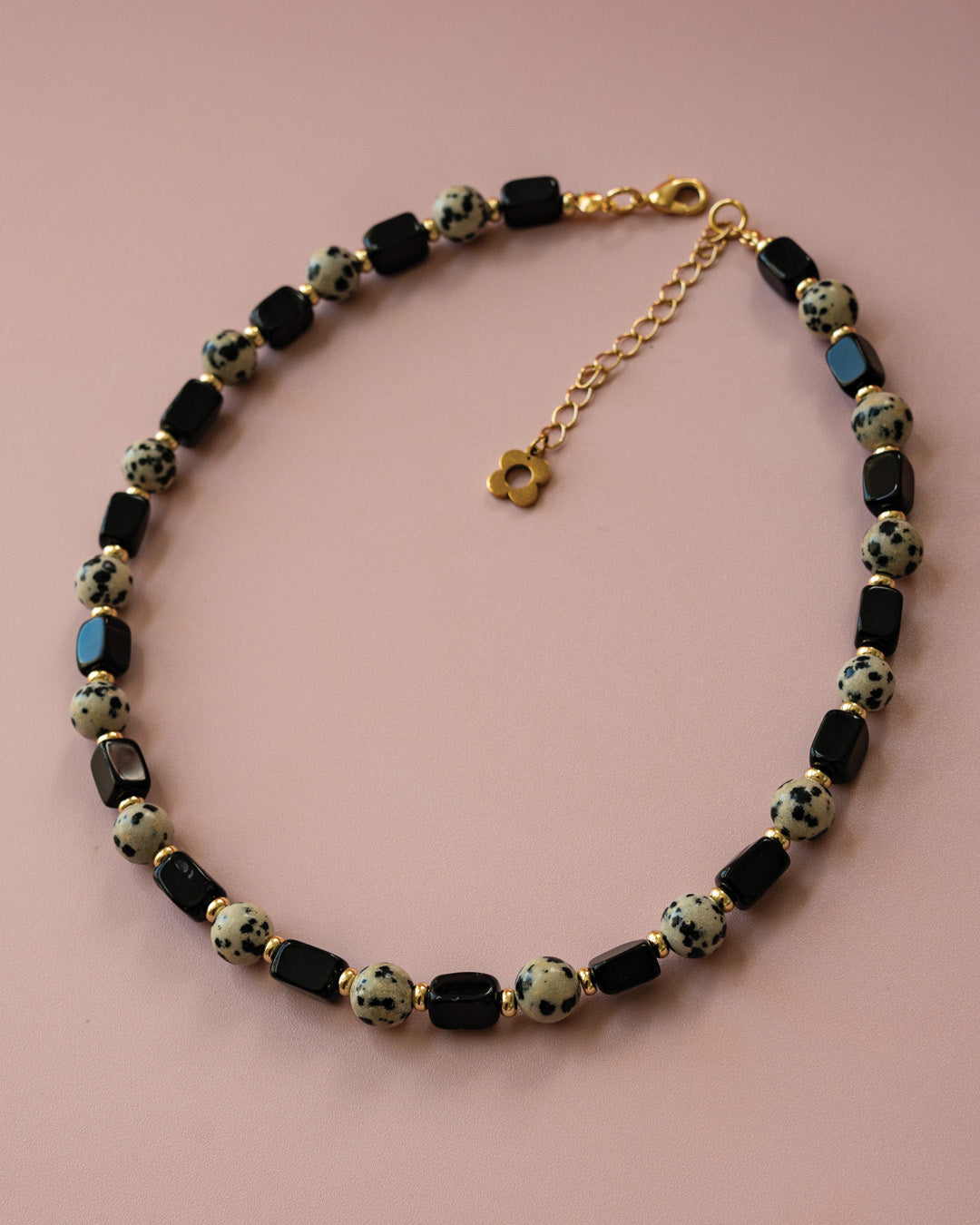 Dalmatian Jasper and Onix Necklace