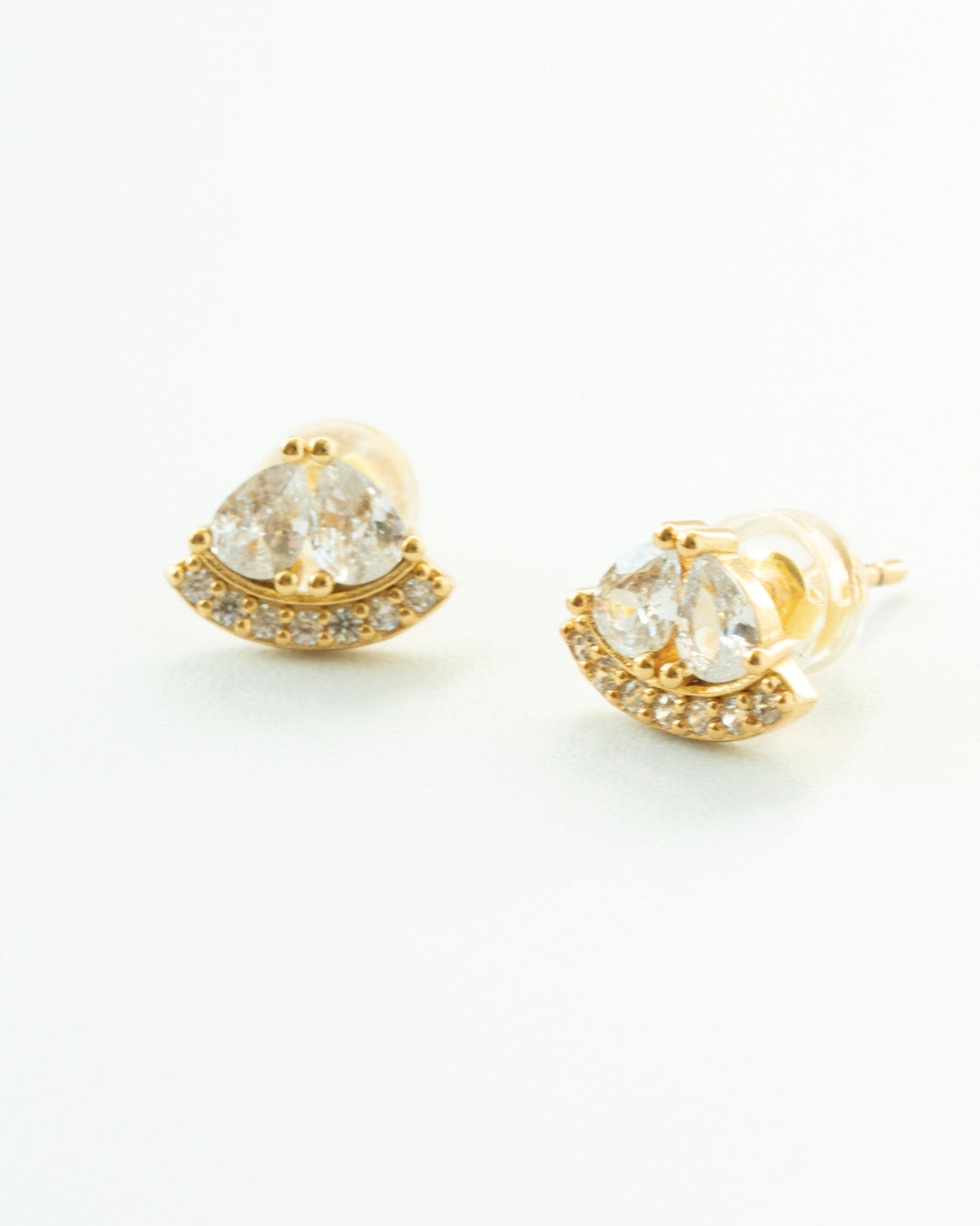 Mini Studs Clear Earrings