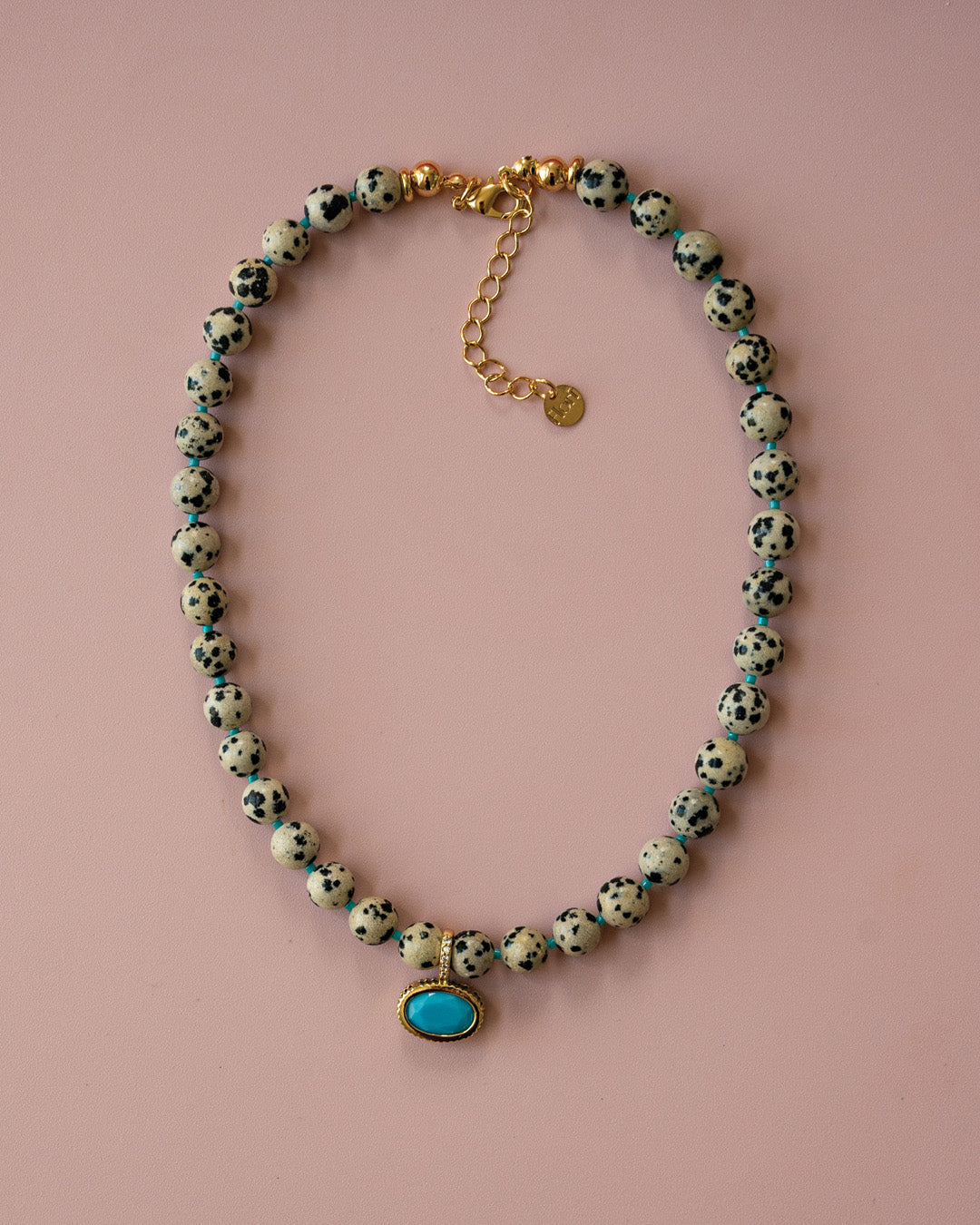 Turquoise Dalmatian Necklace