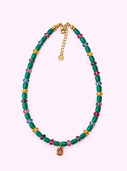 Teal Quartz  Necklace
