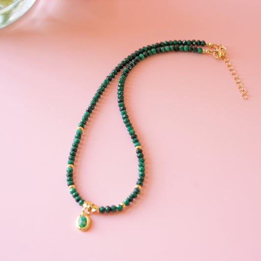 Malaquita Collar en Piedras