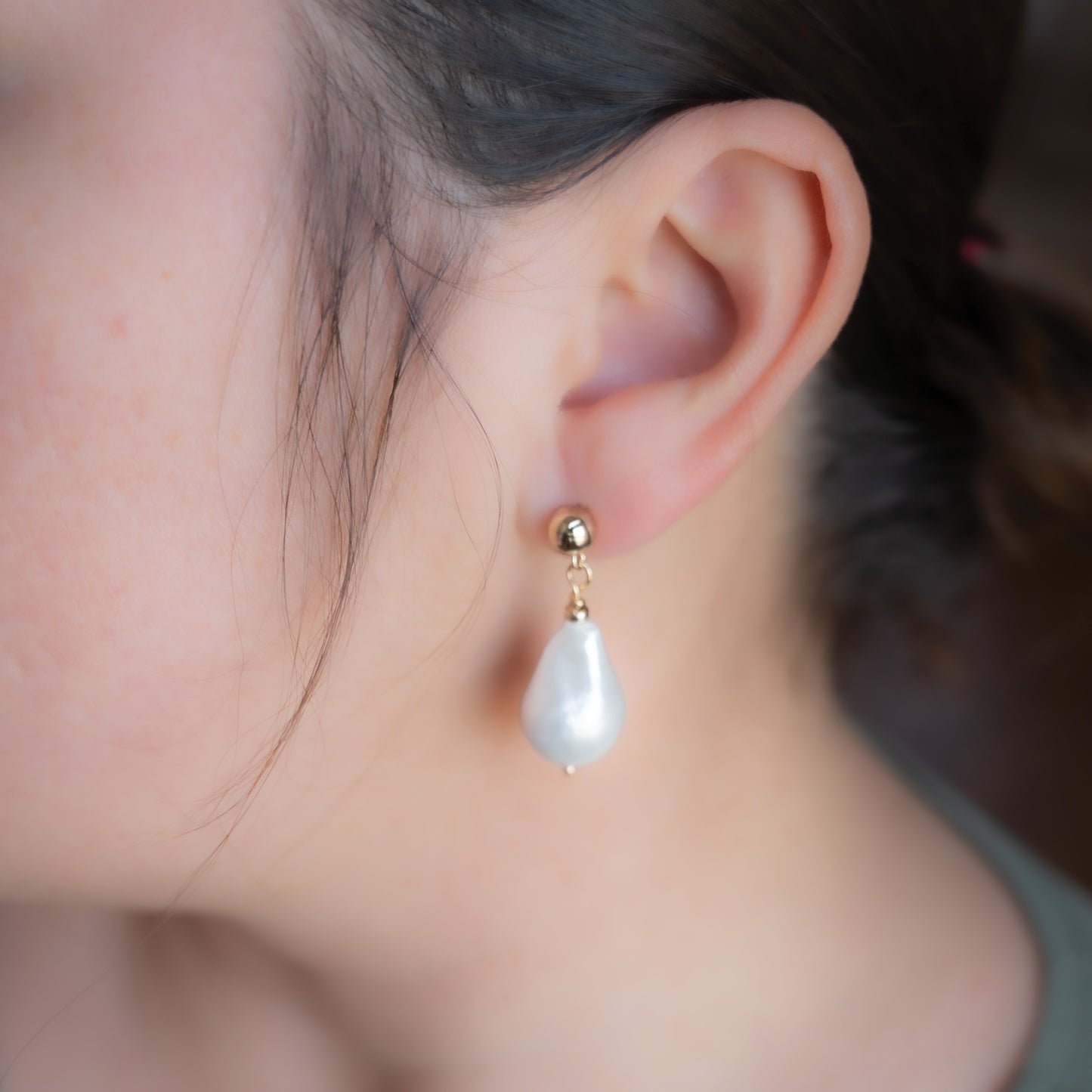 Aretes Perla Barrocas