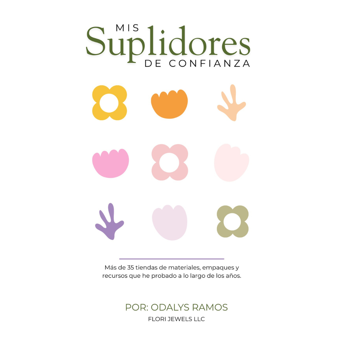 Mis Suplidores de Confianza (Descarga Digital Inmediata)