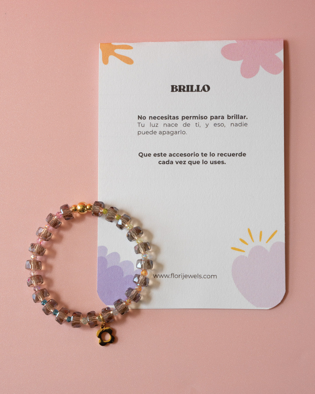 Crystal Pewter Bracelet