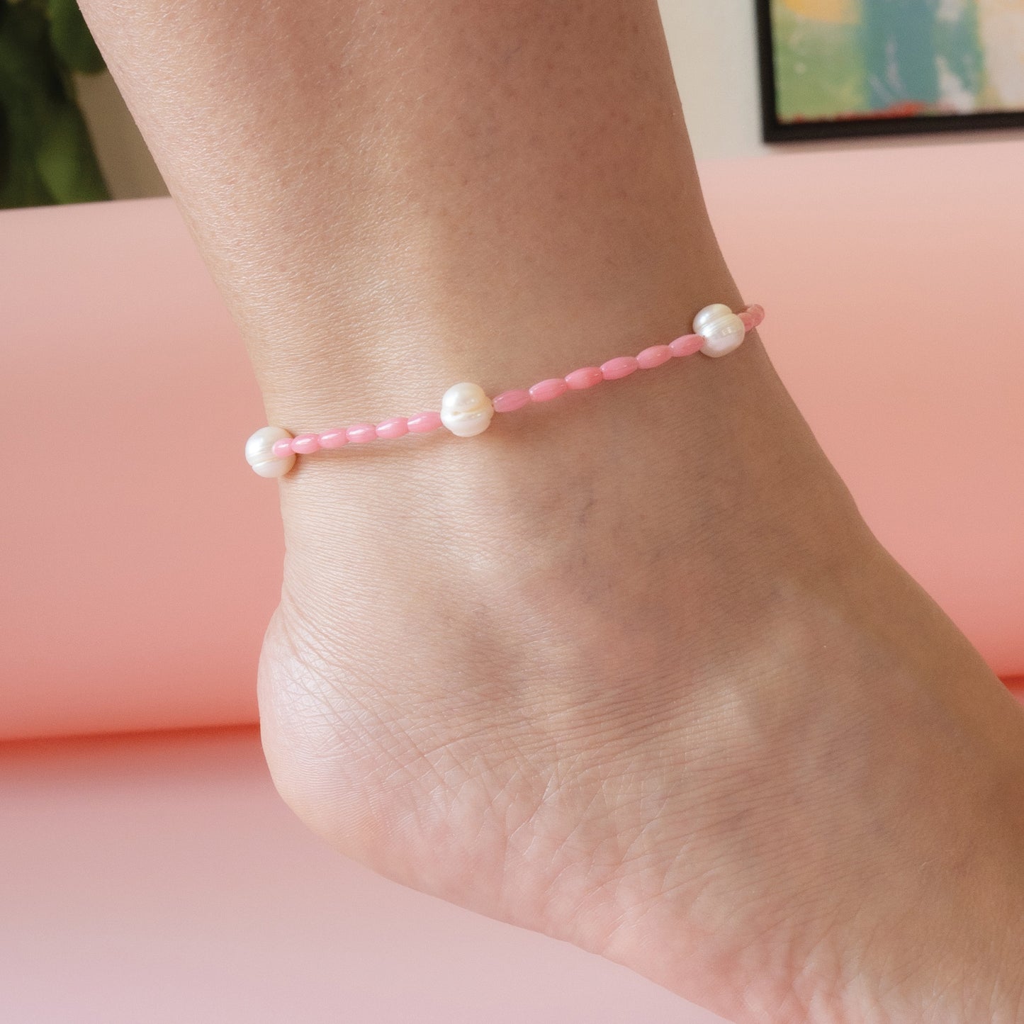 Corales Rosa Tobillera | Anklet