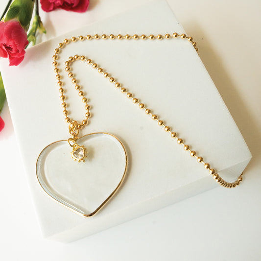 Corazon Cristalino el Collar