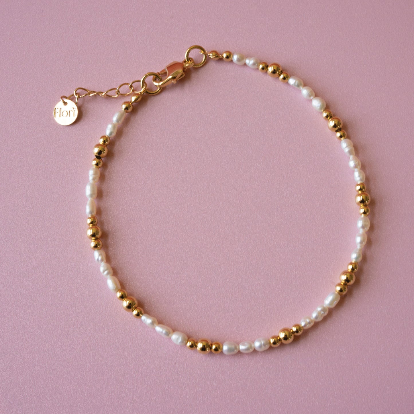 Perla Dorada Tobillera | Anklet