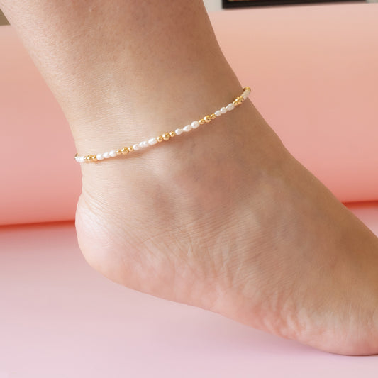 Perla Dorada Tobillera | Anklet